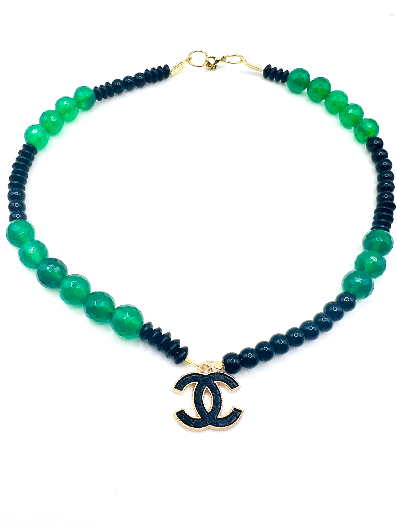 REPURPOSED CHARM BEAD NECKLACE 11