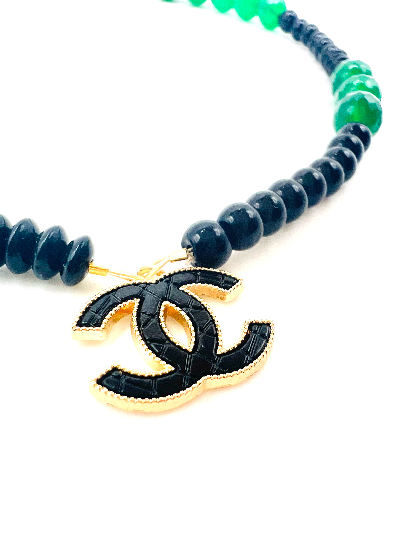 REPURPOSED CHARM BEAD NECKLACE 11