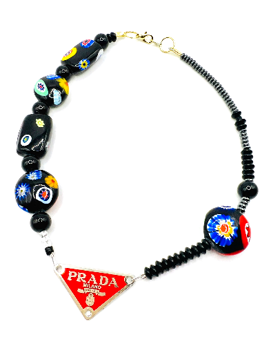REPURPOSED TAG BEAD NECKLACE 9