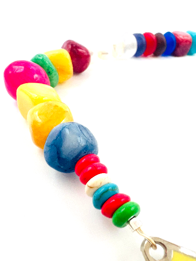 REPURPOSED TAG BEAD NECKLACE 14
