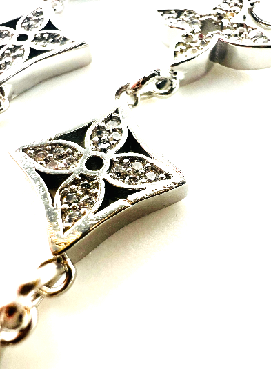 REPURPOSED CHARM SILVER LEAF EARRINGS